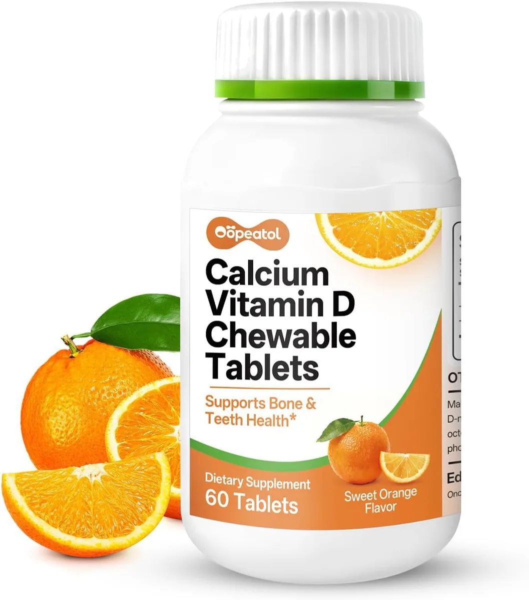 VigorBite Calcium + Vitamin D3 Chewable | 60 Tablets