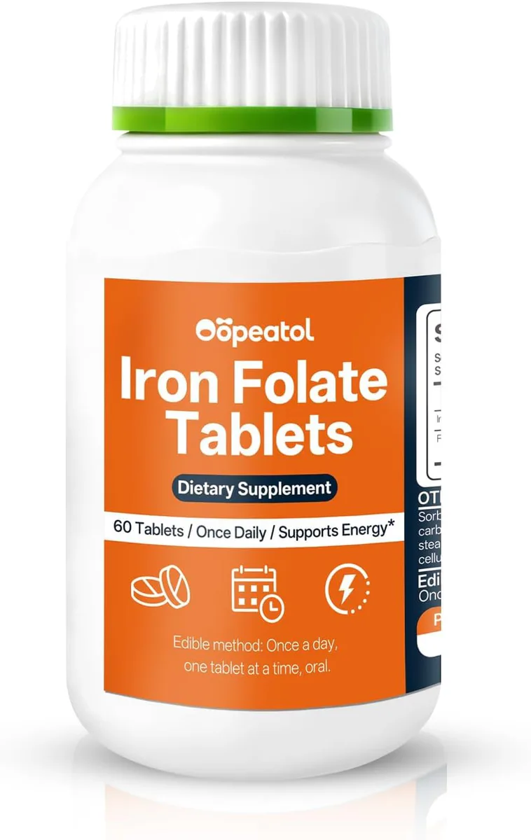 VigorBite Iron & Folic Acid | 60 Tablets